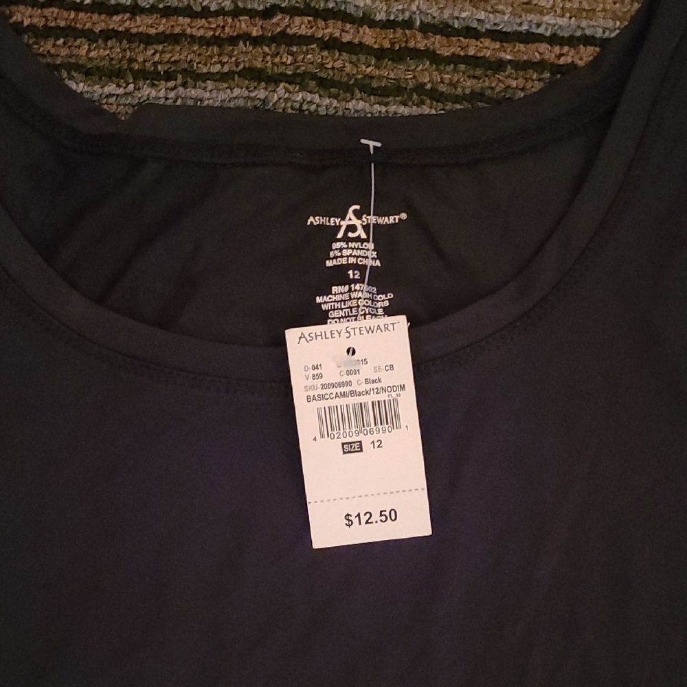 Ashley Stewart Black Tank Top
